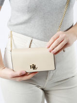Cross Body Tas Dryden Leder Lauren ralph lauren Beige dryden 32915377-vue-porte