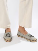 Espadrilles Uit Leder Lauren ralph lauren Zwart women 92740002-vue-porte