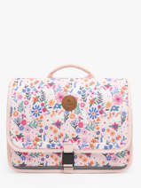 Boekentas 2 Compartimenten Cabaia Roze school S