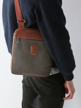 Longchamp Boxford Schoudertas Groen-vue-porte