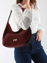 Schoudertas Carrie Su�de Leder Nathan baume Groen vogue 1-vue-porte