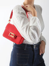 Cross Body Tas Angele Leder Lancel Rood angele A13147-vue-porte