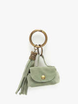 Sleutelhanger Leder Milano Groen velvet VE24112