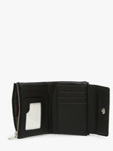 Portemonnee Met Kaarthouder Grained Miniprix Zwart grained F5019-vue-porte