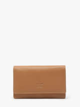 Portefeuille Caviar Leder Crinkles Bruin caviar 14001