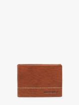 Chequehouder Met Portemonnee Rough Gear Leder Maverick Bruin rough gear MAVRG002