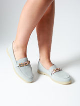 Mocassins Uit Leder Remonte Blauw women 12-vue-porte