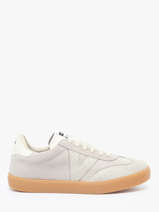 Sneakers Uit Leder Victoria Beige women 1126229