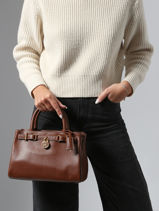 Handtas American Icon Leder Tommy hilfiger Groen american icon AW17926-vue-porte