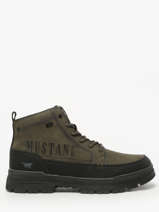 Enkellaarzen Mustang Groen men M0101004