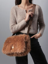 Cross Body Tas Doudou Le voyage en panier Bruin doudou AHP266-vue-porte