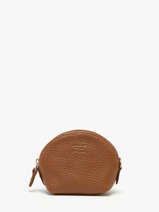 Portemonnee Caviar Leder Crinkles Bruin caviar 14026