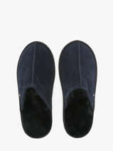 Pantoffels Uit Leder Isotoner Blauw men 98169