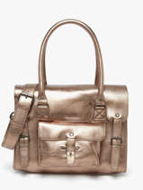 Shoppingtas Vintage Leder Paul marius Roze vintage M