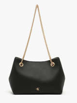 Schoudertas Minimal Mono Gerecycleerd Polyester Calvin klein jeans Zwart minimal mono 4F3205G