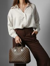 Preloved Louis Vuitton Handtas Alma Damier Louis vuitton Bruin second life 1553881-vue-porte