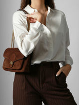 Schoudertas Bradley Lauren ralph lauren Bruin bradley 31974553-vue-porte