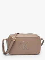 Cross Body Tas Bold Monogram Calvin klein jeans Beige bold monogram 4F3220G