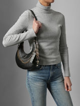 Cross Body Tas Davina Guess Zwart davina BG989918-vue-porte