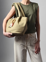 Schoudertas Woomen Groen camomille pearl WCAE07-vue-porte