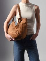 Schoudertas Maranta Woomen Beige maranta WMAT08-vue-porte