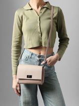 Cross Body Tas Caviar Leder Milano Beige caviar CA24061-vue-porte