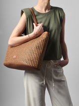 Schoudertas Neflier Estival Woomen Bruin neflier estival WNEE03-vue-porte