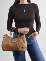 Handtas Clarence Ted lapidus Bruin clarence AV51103-vue-porte