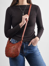 Cross Body Tas Heritage Leder Biba Bruin heritage HIL2L-vue-porte