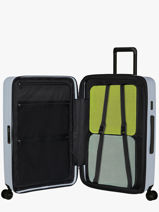 Harde Reiskoffer Restackd Samsonite Blauw restackd 150704-vue-porte