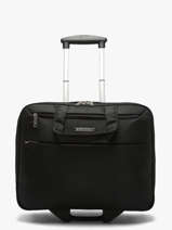 Pilot Case Op Wieltjes Snowball Zwart business 68145