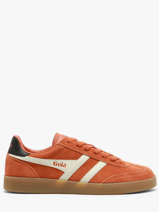 Sneakers Uit Leder Gola Oranje men CMB735UH