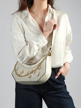 Cross Body Tas M Croisette Charms Leder Lancel Wit croisette A14012-vue-porte