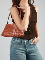 Schoudertas Tresse Miniprix Bruin tresse 88302-vue-porte