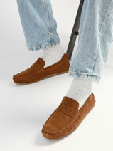 Mocassins Uit Leder Tommy hilfiger Bruin men 5789GVQ-vue-porte
