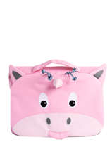 Boekentas 1 Compartiment Affenzahn Roze schoolbag CAR1