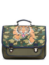 Boekentas 2 Compartimenten Caramel et cie Groen fier GA