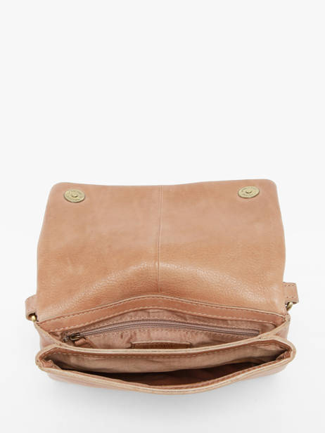 Cross Body Tas Boston Leder Basilic pepper Beige boston BBOS03 ander zicht 3