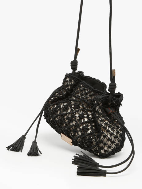 Cross Body Tas Tanaisie Uit Gevlochten Jute Woomen Zwart tanaisie WTAN07 ander zicht 2