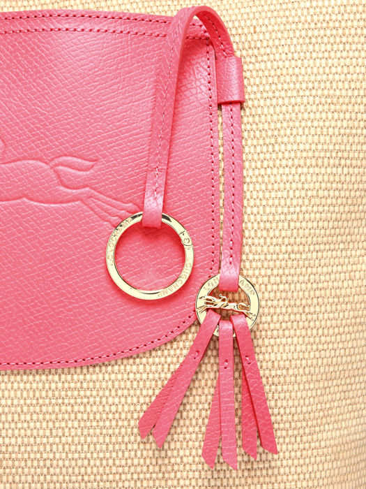 Longchamp New le panier pliage Schoudertas Roze
