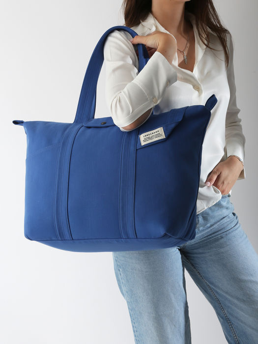 Longchamp Le pliage worker Schoudertas Blauw