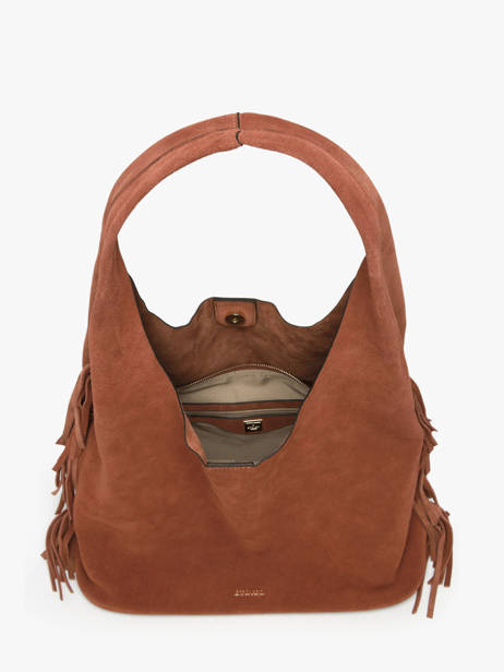 Schoudertas L Country Leder Etrier Bruin country ECOU154L ander zicht 3