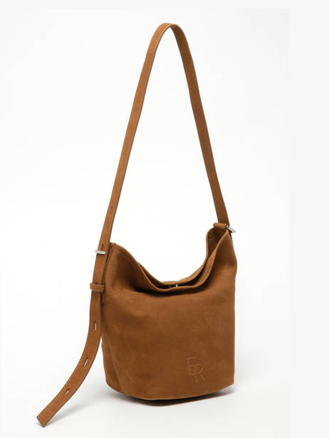 Cross Body Tas Cavalier Nubuck Leder Etrier Bruin cavalier nubuck ECAN126S ander zicht 4