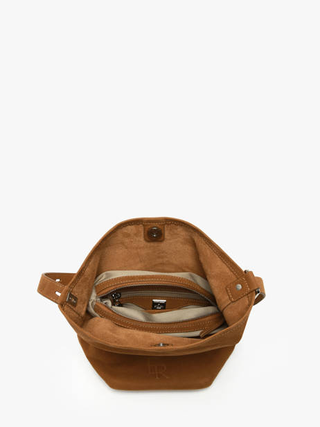 Cross Body Tas Cavalier Nubuck Leder Etrier Bruin cavalier nubuck ECAN126S ander zicht 6