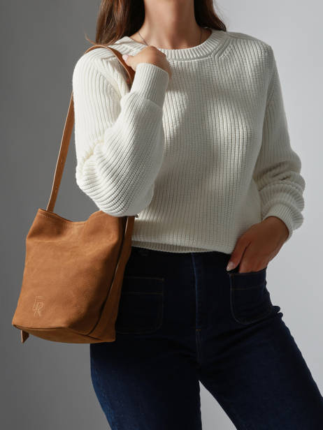 Cross Body Tas Cavalier Nubuck Leder Etrier Bruin cavalier nubuck ECAN126S ander zicht 1