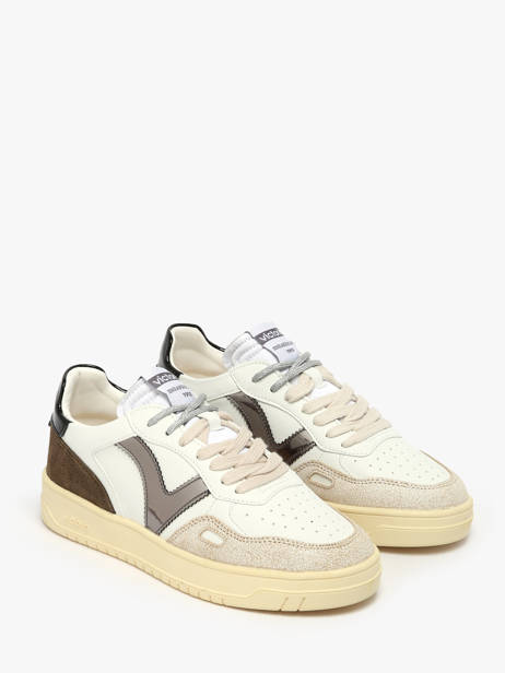 Sneakers Uit Leder Victoria Groen women 1257135 ander zicht 1