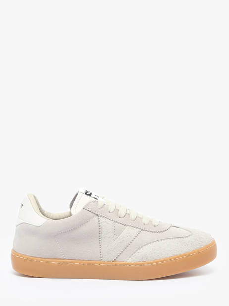 Sneakers Uit Leder Victoria Beige women 1126229