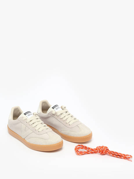 Sneakers Uit Leder Victoria Beige women 1126229 ander zicht 1