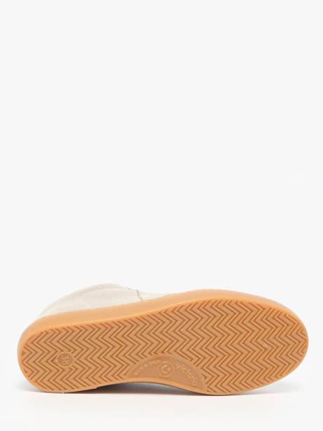 Sneakers Uit Leder Victoria Beige women 1126229 ander zicht 4