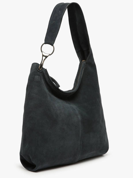 Schoudertas Leather Leder Biba Zwart leather JAP2L ander zicht 2